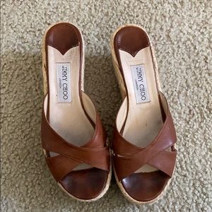 Jimmy Choo Brown Wedges